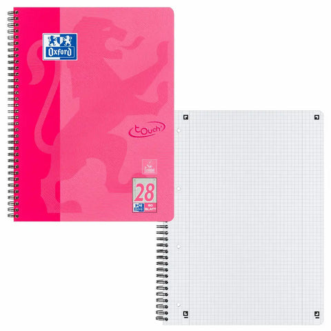 Oxford Collegeblock touch Lineatur 28 80 Blatt 90g/m² rosa DIN A4