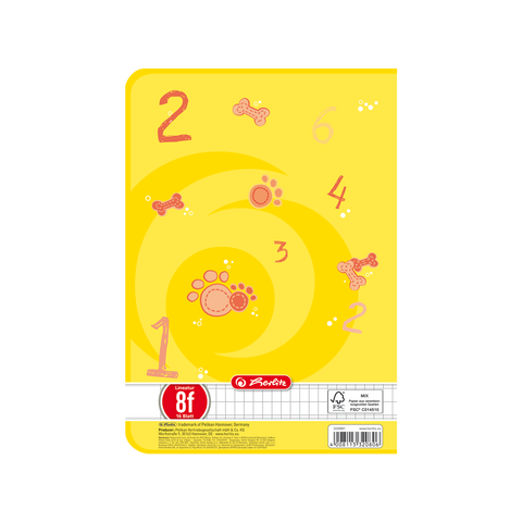 Herlitz Schulheft A5 Lineatur 8f mit Motiv, 16 Blatt