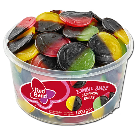 Red Band Zombie Smile, Fruchtgummi, Lakritz, 100 Stück