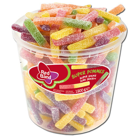 Red Band Pommes super sauer, Fruchtgummi, 100 Stück