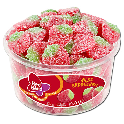 Red Band Wilde Erdbeeren sauer, Fruchtgummi, 100 Stück