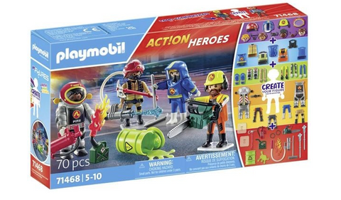 PLAYMOBIL 71468 - Action Heroes - My Figures: Feuerwehr