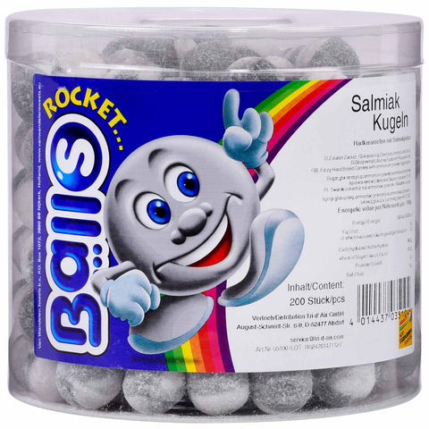 Rocket Balls Salmiak-Kugeln 200 Stück