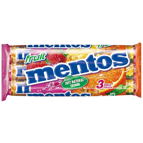 mentos Fruit 3x38 g
