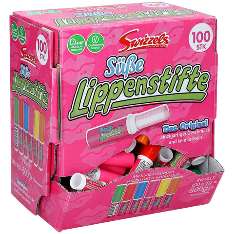 Swizzels Süße Lippenstifte 100 Stück