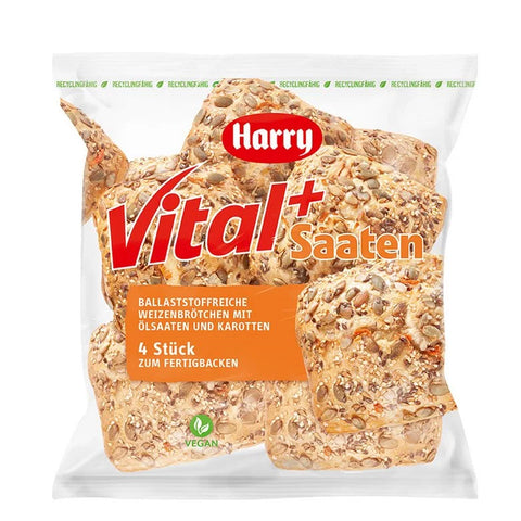 Harry Vital+Saaten Brötchen 90 g, 4 Stück