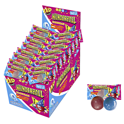 ZED Candy Wunderball Kaugummi 50x2 Stück
