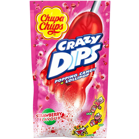 Chupa Chups Crazy Dips Strawberry 14 g
