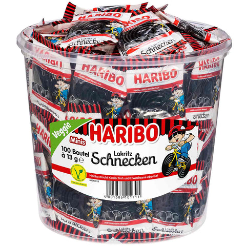 Haribo Lakritz Schnecken Minis vegetarisch 100er