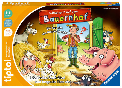 Ravensburger 00125 - tiptoi® Rätselspaß auf dem Bauernhof, Lernspiel
