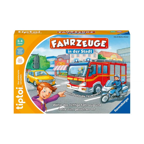 Ravensburger tiptoi Spiel 00127 Fahrzeuge in der Stadt Lernspiel ab 3 Jahren