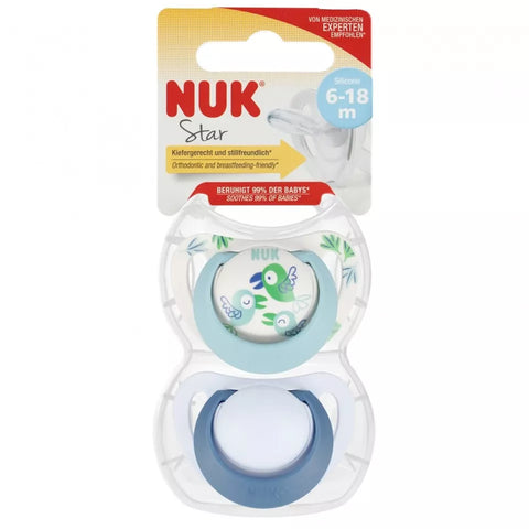 NUK Schnuller Star blau 18-36 Monate, 2 St