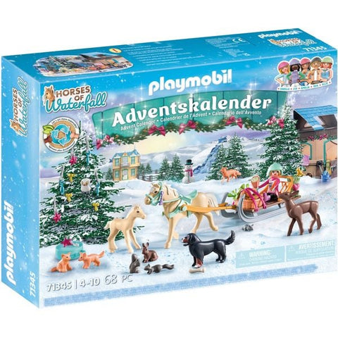 Adventskalender Pferde: Weihnachtliche Schlittenfahrt