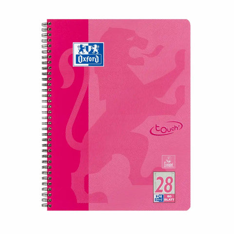 Oxford Collegeblock touch Lineatur 28 80 Blatt 90g/m² rosa DIN A4