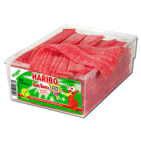 Haribo Pasta Basta Erdbeer, Fruchtgummi sauer 150 Stück