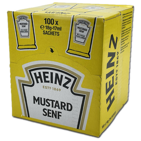 Heinz Senf Mittelscharf Portion 100 Stück je 17g