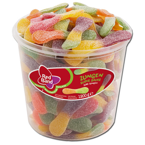 Red Band Zungen super sauer, Fruchtgummi, 100 Stück