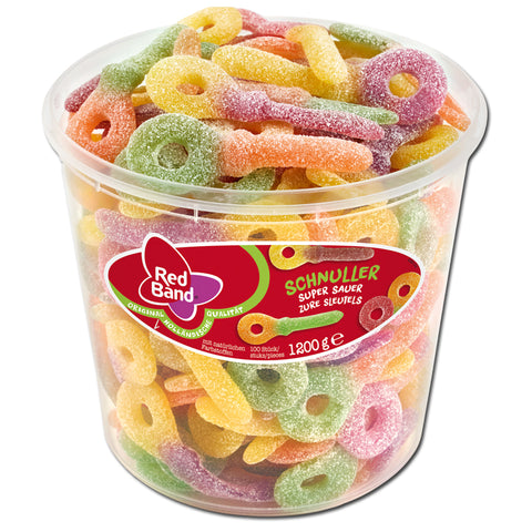 Red Band Schnuller super sauer, Fruchtgummi, 100 Stück