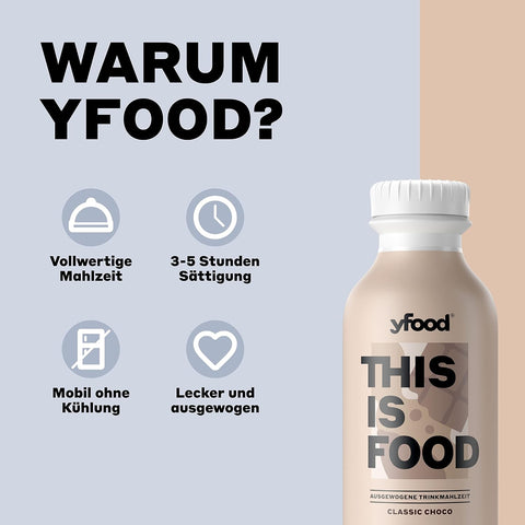 yfood Trinkmahlzeit Classic Choco 500ml
