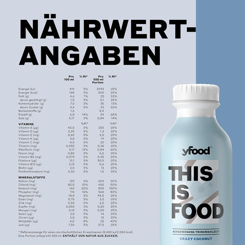yfood Trinkmahlzeit Crazy Coconut