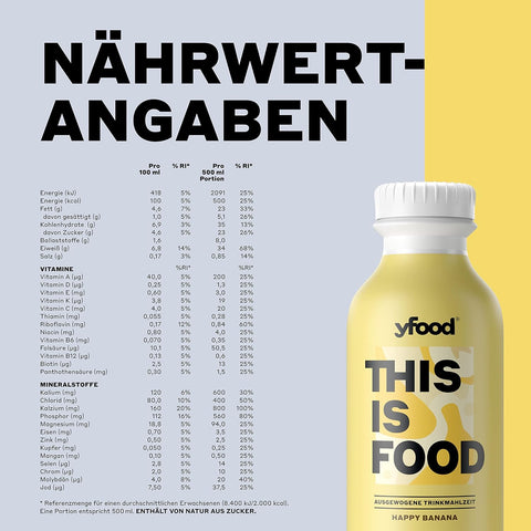 yfood Trinkmahlzeit Classic Happy Banana