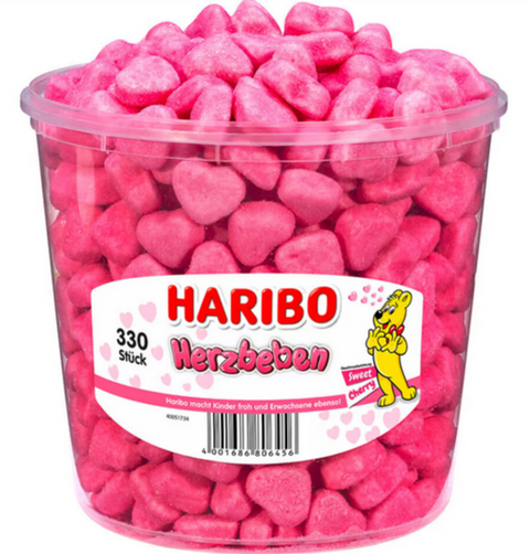 Haribo Herzbeben, Schaumzucker, 330 Stück