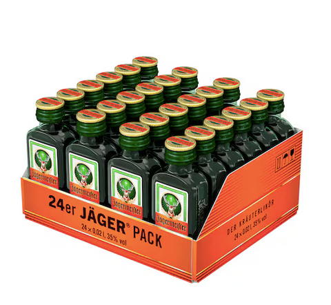 Jägermeister 24 Mini Meister 35%, 24/0,02 ltr.