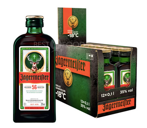 Jägermeister 35%, 12/0,10 ltr.
