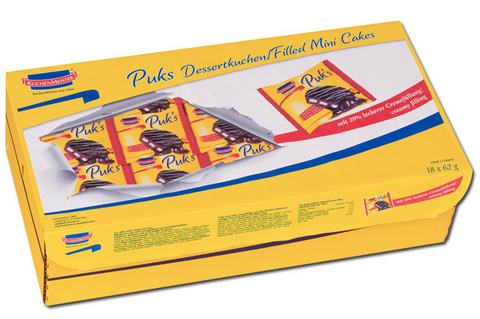 Kuchenmeister PUK Dessertkuchen gefüllt 18 x 62g