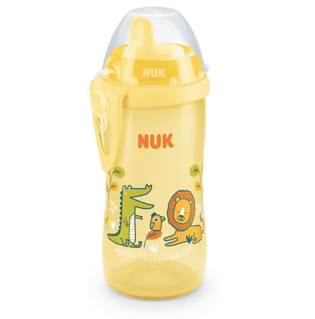 NUK Trinkflasche Kiddy Cup 300 ml, Löwe gelb