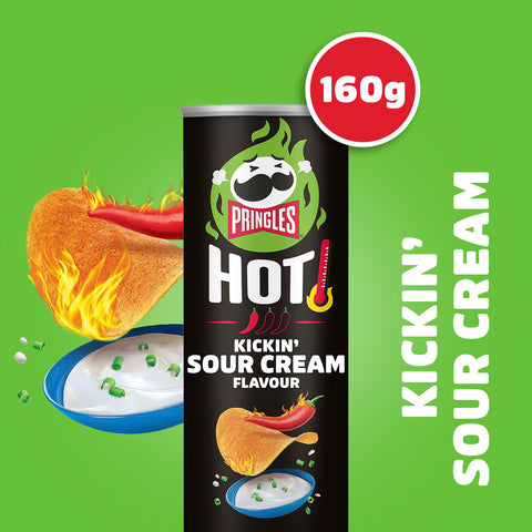Pringles Hot Kickin' Sour Cream Flavour - 160g