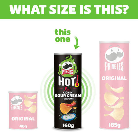 Pringles Hot Kickin' Sour Cream Flavour - 160g