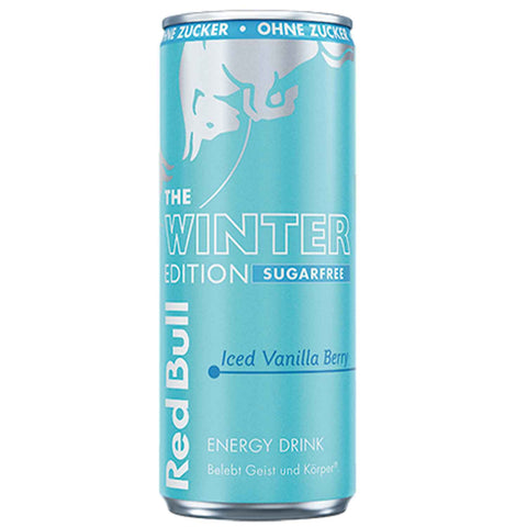 Red Bull Energy Drink Winter Edition Iced Vanilla Berry Sugarfree 250ml