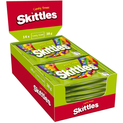 Skittles Crazy Sours 14x38 g